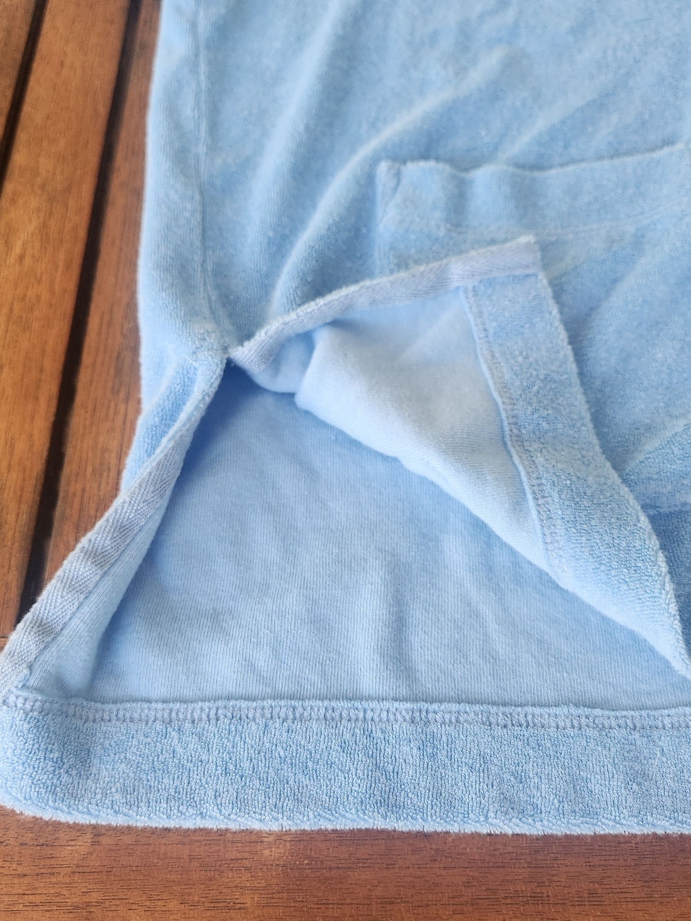Women's Sky Blue Vineyard Vines Terry Towel Hoodie Tasseled Drawstrings Sz XL - Picture 7 of 12